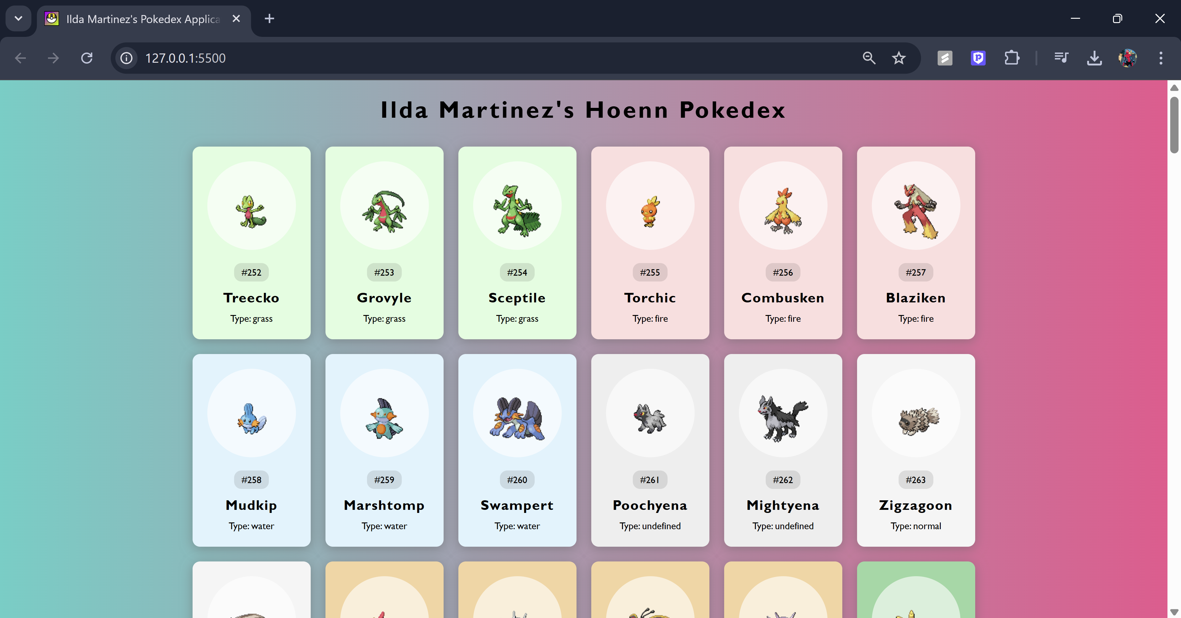 Hoenn Pokedex