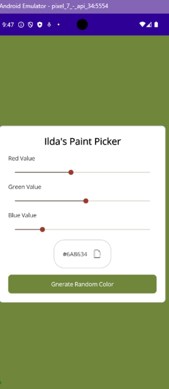Paint Picker App